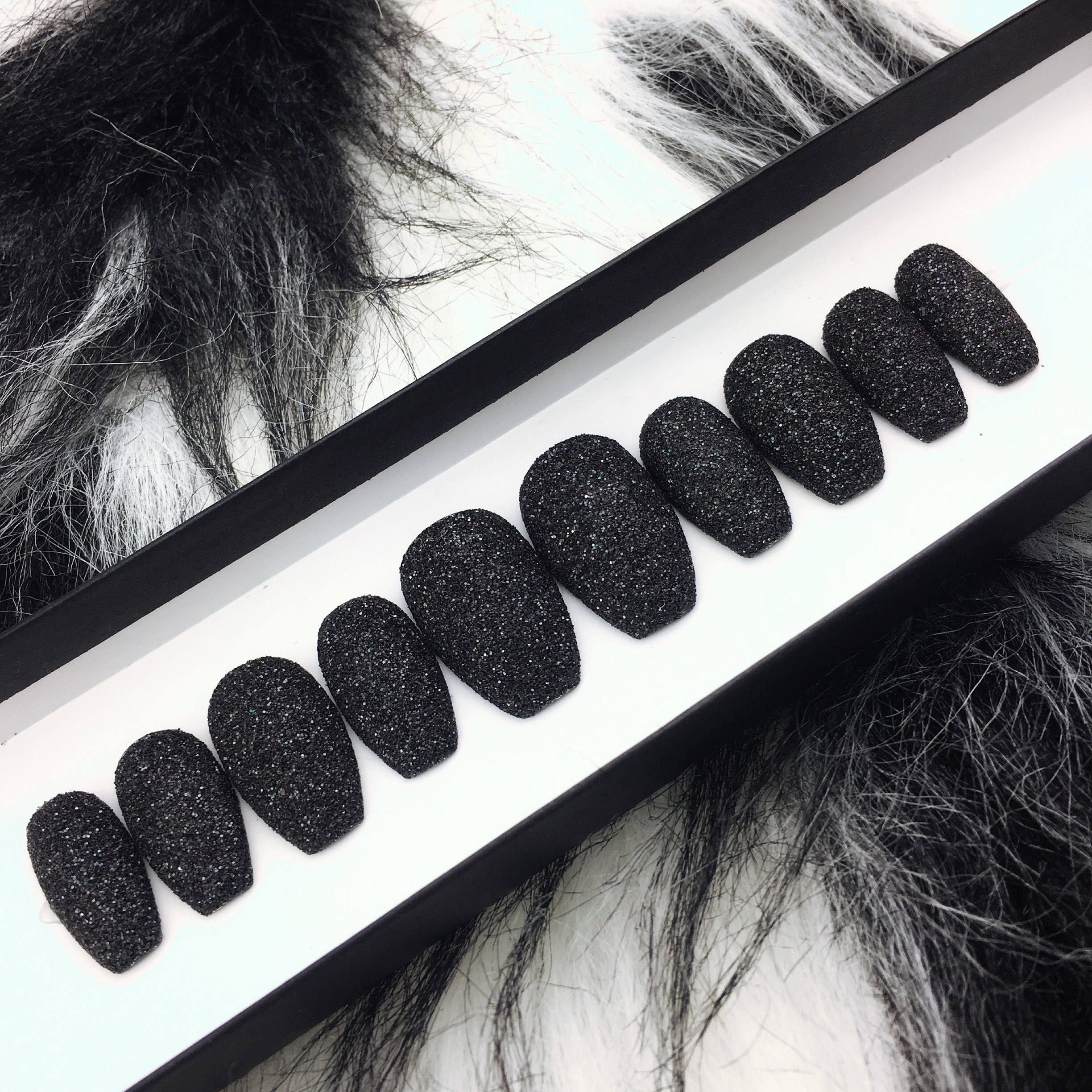 glitter press on nails