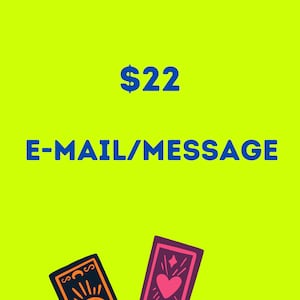 Uma pergunta a ser respondida por um tarô espalhado por mensagem de voz, texto ou e-mail. A foto da leitura é enviada e explicada :)