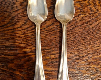 Clinton silverplate Rogers Citrus Fruit Grapefruit Spoon S