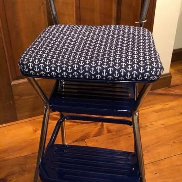 Vintage Anchor Kitchen Chair, step stool