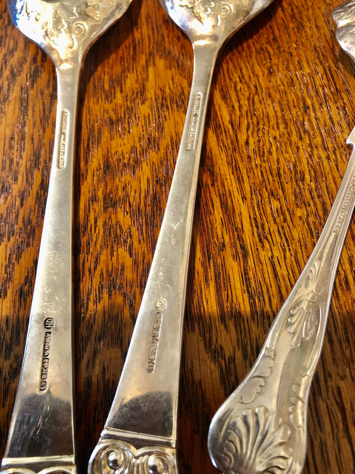 Berry Spoon Forlk Set by S G England Silver Plate EPNS A1 8 1/2 Long Etsy