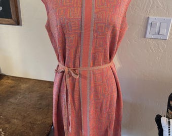 Vintage 1960s-1970s Tannel Knits Frauen Ärmelloses Kleid ausgezeichnet.