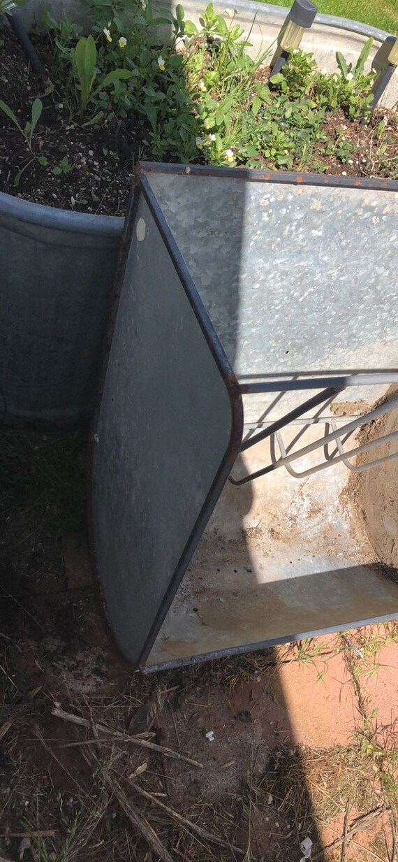 Galvanized Horse Feeder Etsy