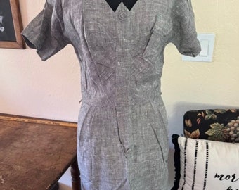 Don Loper original schwarz-weißes Bleistiftkleid Vintage Rare.