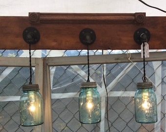 Antique Mason Jar Light fixture