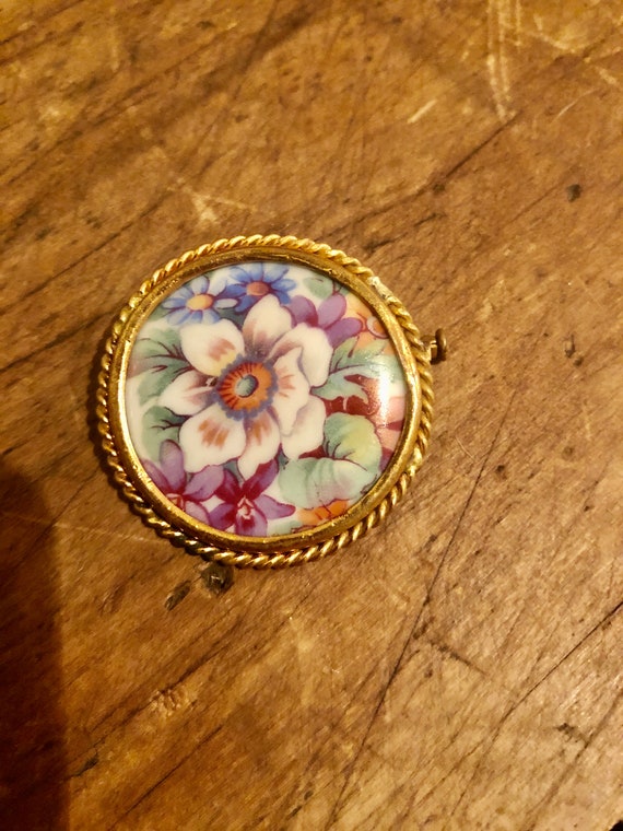 Vintage P. Pastaud Limoges made in France brooch