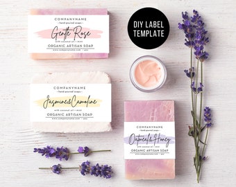 Soap Label Template Etsy