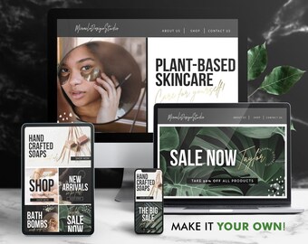 DIY Web Design Template, Editable Web Banner, Stylish Beauty Banners, Skin Care Banner Design, DIY Web Design Template, Makeup Thumbnails
