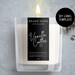 Candle label, DIY Template, Vertical product label, Editable product label- Label jar template- DIY Label - Custom Stylish Product Label