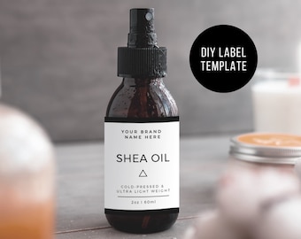 Editable product label - Dropper Label - Label Template - Label Design - Premade product label - Custom label - DIY Label