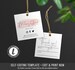Printable Hang Tag - Ediatble Thank You Tag - Clothing Tag - Price Tag - Hang Tag Design - Labels and Tags - DIY Hang Tag Label - Template