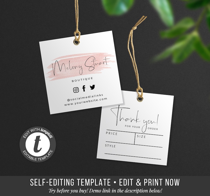 Printable Hold Tag - Ediatble Thank By yourself Tag - Outfits Tag - Selling price Tag - Cling Tag Design and style - Labels and Tags - Do it yourself Dangle Tag Label - Template graphic about Printable Hang Tag identified as Printable Dangle Tag - Ediatble Thank Your self Tag - Apparel Tag - Price tag Tag - Dangle Tag Style - Labels and Tags - Do it yourself Hold Tag Label - Template