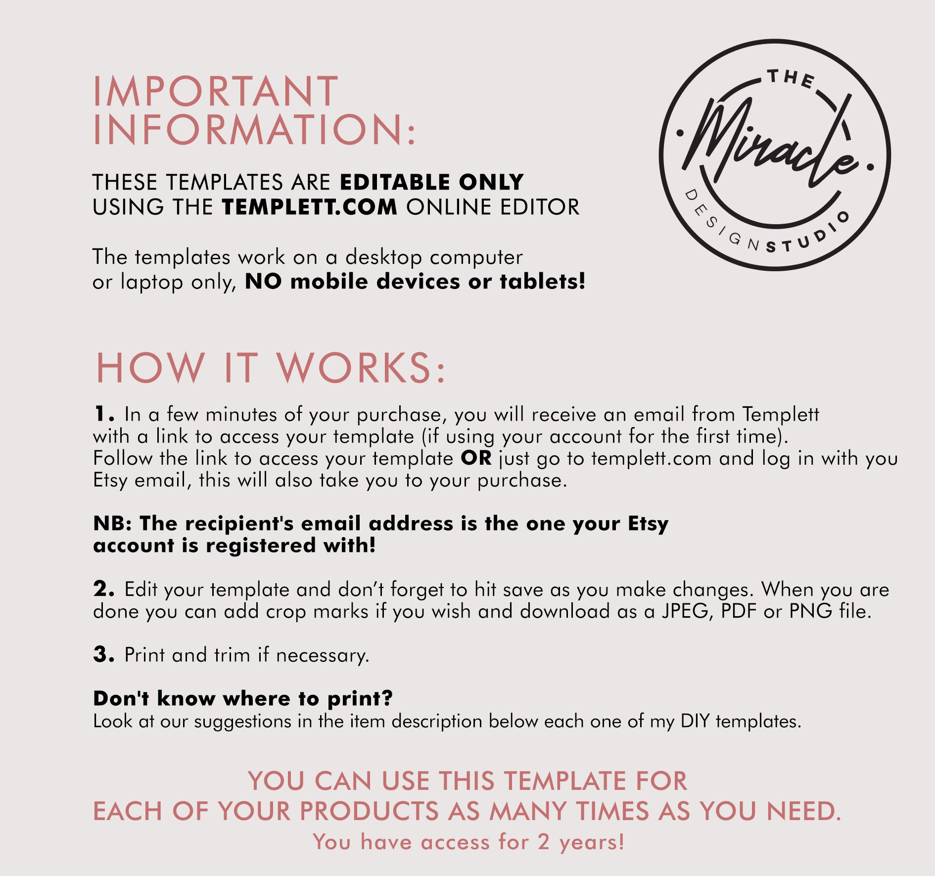 DIY Business Card Printable Business Card Template Instant - Etsy