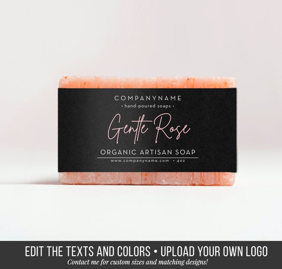 Custom Soap Label Template DIY Printable Soap Labels - Etsy