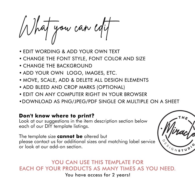 Wax Melts Label 2x3'' and 3x5'' - DIY Wax Melt Template - Editable Product Label Design - Customizable Editable Business Label Template image 4