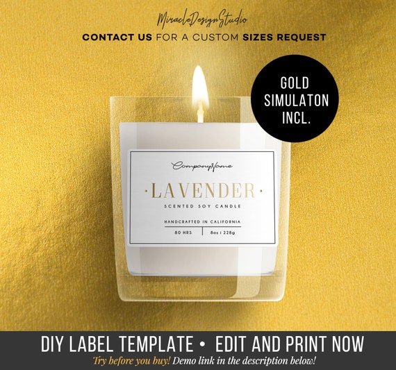 Personalised Candle Sticker & Label Printing Online