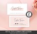 Printable Business Card Template - DIY Business Card - Instant Beauty Business Card - Online Store Cards- Calling Cards Business Stationery