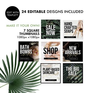 DIY Web Design Template, Editable Web Banner, Stylish Beauty Banners, Skin Care Banner Design, DIY Web Design Template, Makeup Thumbnails image 4