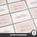 Printable Business Card Template DIY Business Card Instant - Etsy