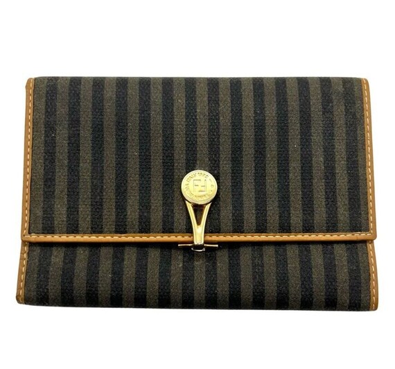 fendi striped wallet
