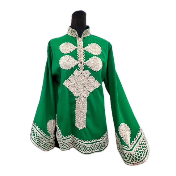 60s vintage ethnic embroidery tunic tops