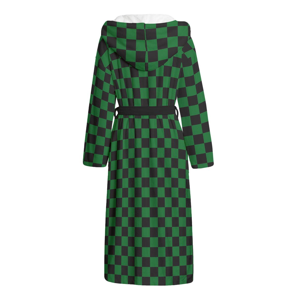 slim fit dress slacks Cyberjammies 'Whistler' Green & Red Check Brushed Cotton Dressing Gown –  Glamour Secrets main image 1