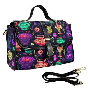 Potions de sorcellerie Sac à main coloré pour dames Halloween Goth