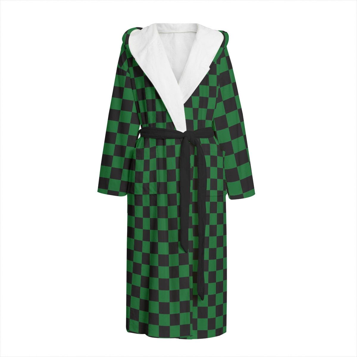 green emerald velvet dress Men's Brushed Cotton Dressing Gown