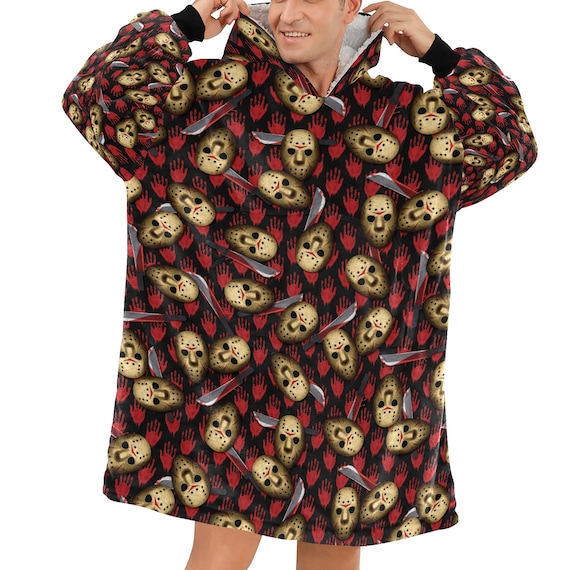 Horror Movies Jason Cosy Blanket Hooded Jumper Hoodie Winter Oversized Kids Adults Etsy