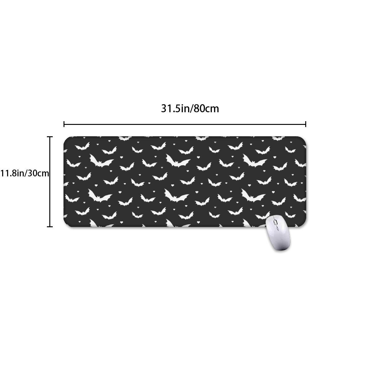 Halloween Special Ghost Mouse Pad - Extra-Large 31.5x11.8 Inch, Kawaii Cartoon Design, Non-Slip Base, Stitched Edge – Infuse Spooky Spirit Into Gaming, Laptop Or Desktop Space - View #8