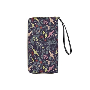 Monedero con cremallera y diseño de murciélagos para mujer de Cottage Core
