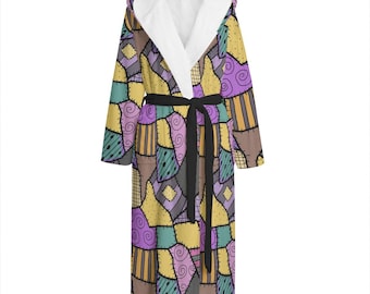 Sally Stitches Patchwork NBC Print Dressing Gown Bathrobe