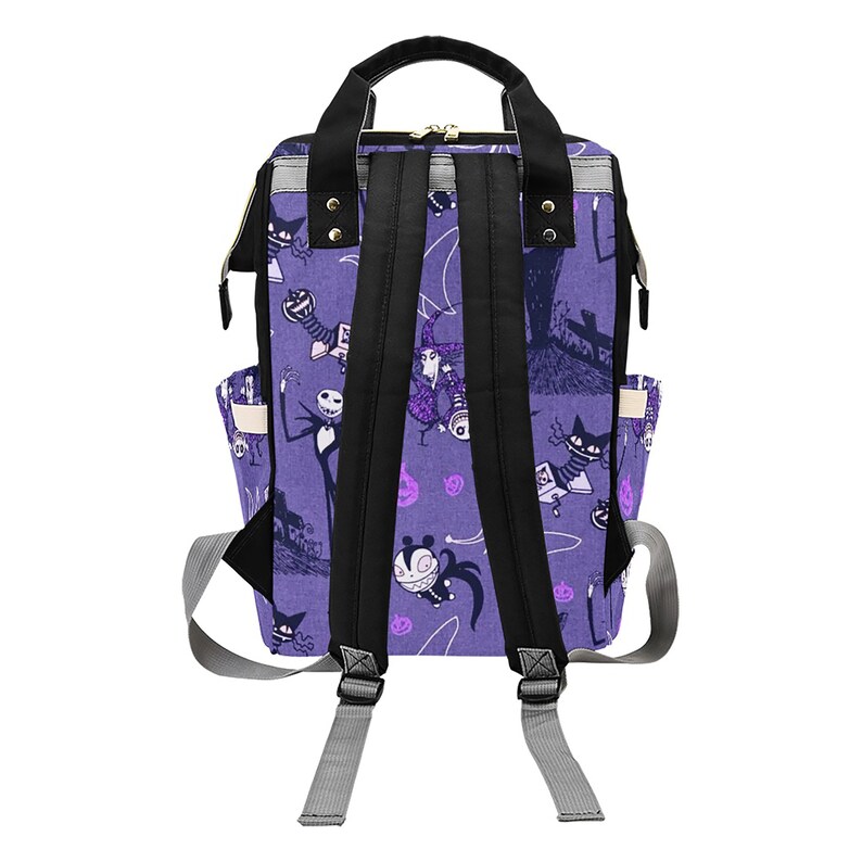 Purple Nightmare Before Christmas Diaper Backpack Mommy Bag Etsy