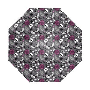 Spooky Halloween Creepy Print Rain UV Umbrella