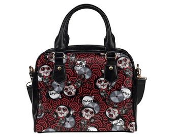 Jigsaw Horrorfilm Druck Damen Alltag Handtasche Schultertasche