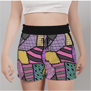 Sally Stitches Patchwork Casual Shorts with Pockets