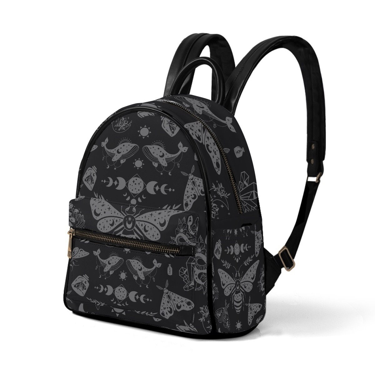 Women's PU Leather Fashion Backpack - Minimalist Daypack For School, Travel, Work - View #6