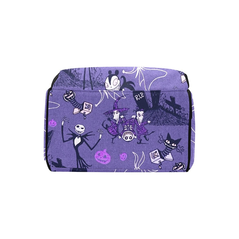 Purple Nightmare Before Christmas Diaper Backpack Mommy Bag Etsy