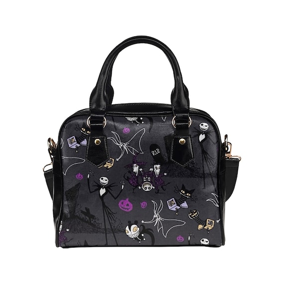 グレー＆パープル ナイトメア・ビフォア・クリスマス ジャックプリント