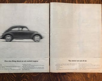 vw beetle ad etsy
