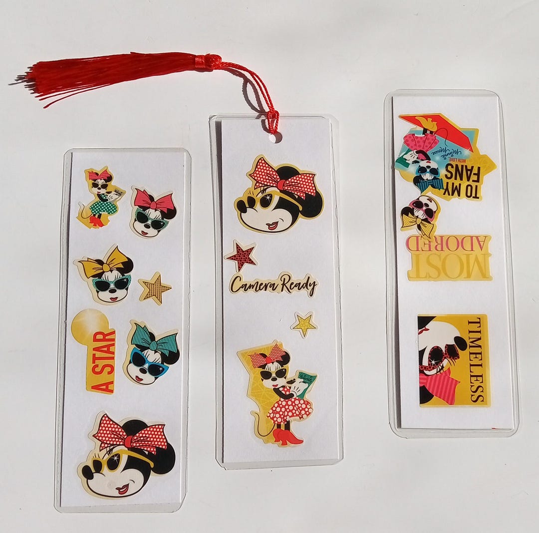 Minnie Mouse Camera Ready Bookmarkers Lot of 3 - Etsy