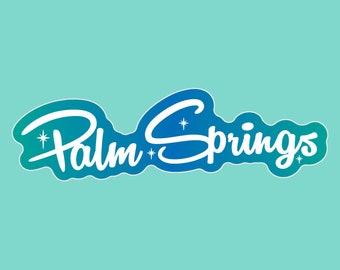 Palm Springs Sparkling Pool Sticker
