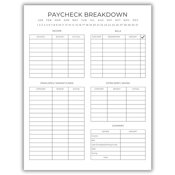 Paycheck - Etsy