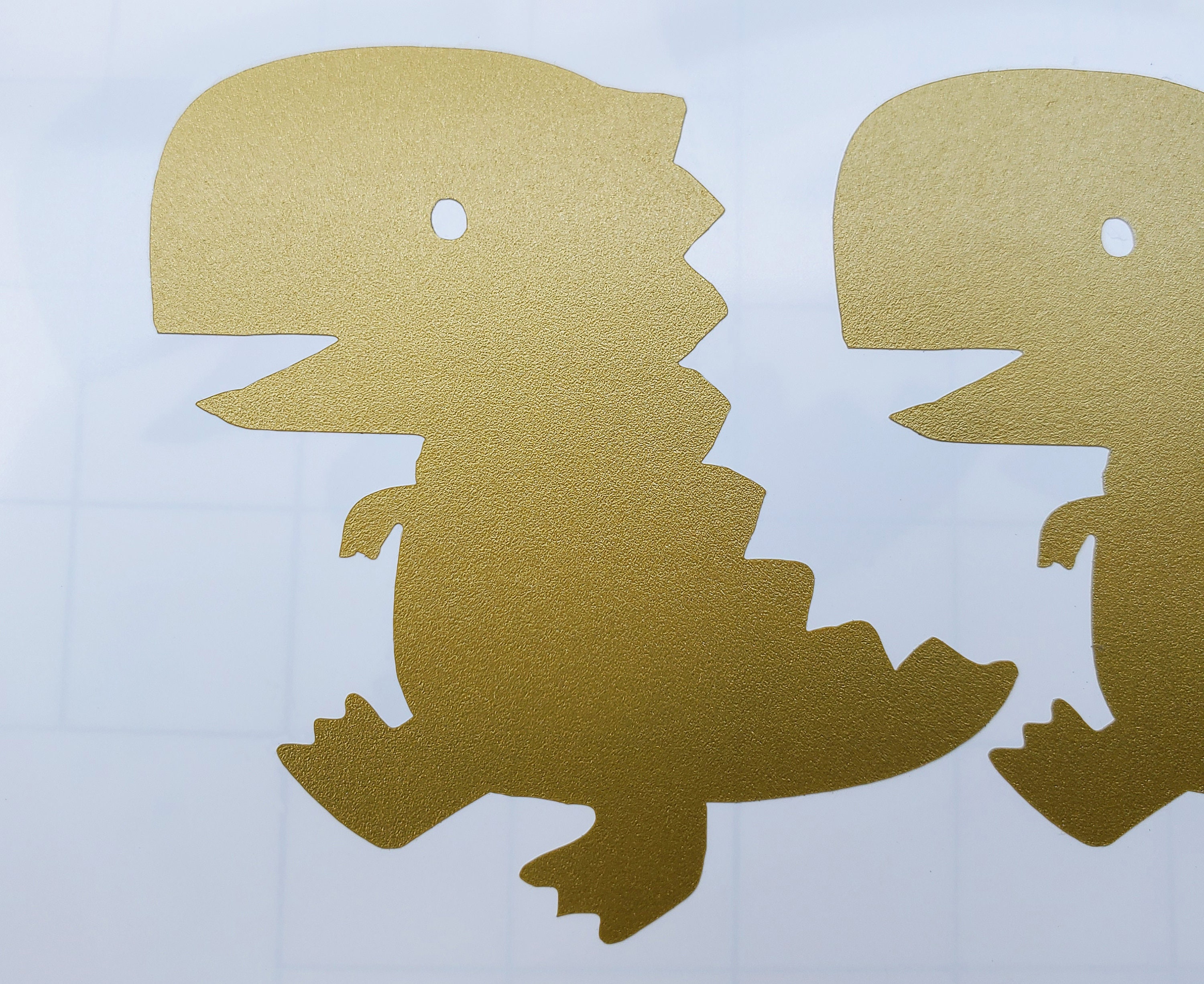 Dinosaur Gold Vinyl Decals Gold Vinyl Stickers Baby Room Etsy