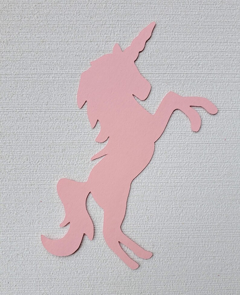 unicorn paper cut outs set of 40 unicorn die cuts pastel etsy