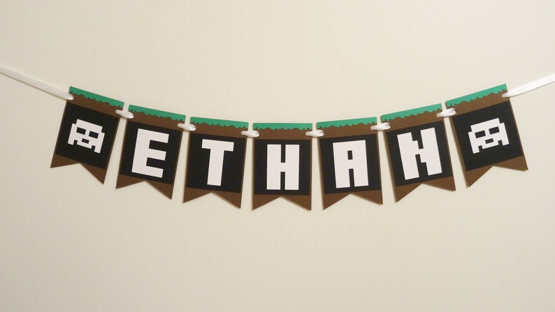 Personalized Happy Birthday Boy Banner Custom Name Boy Etsy