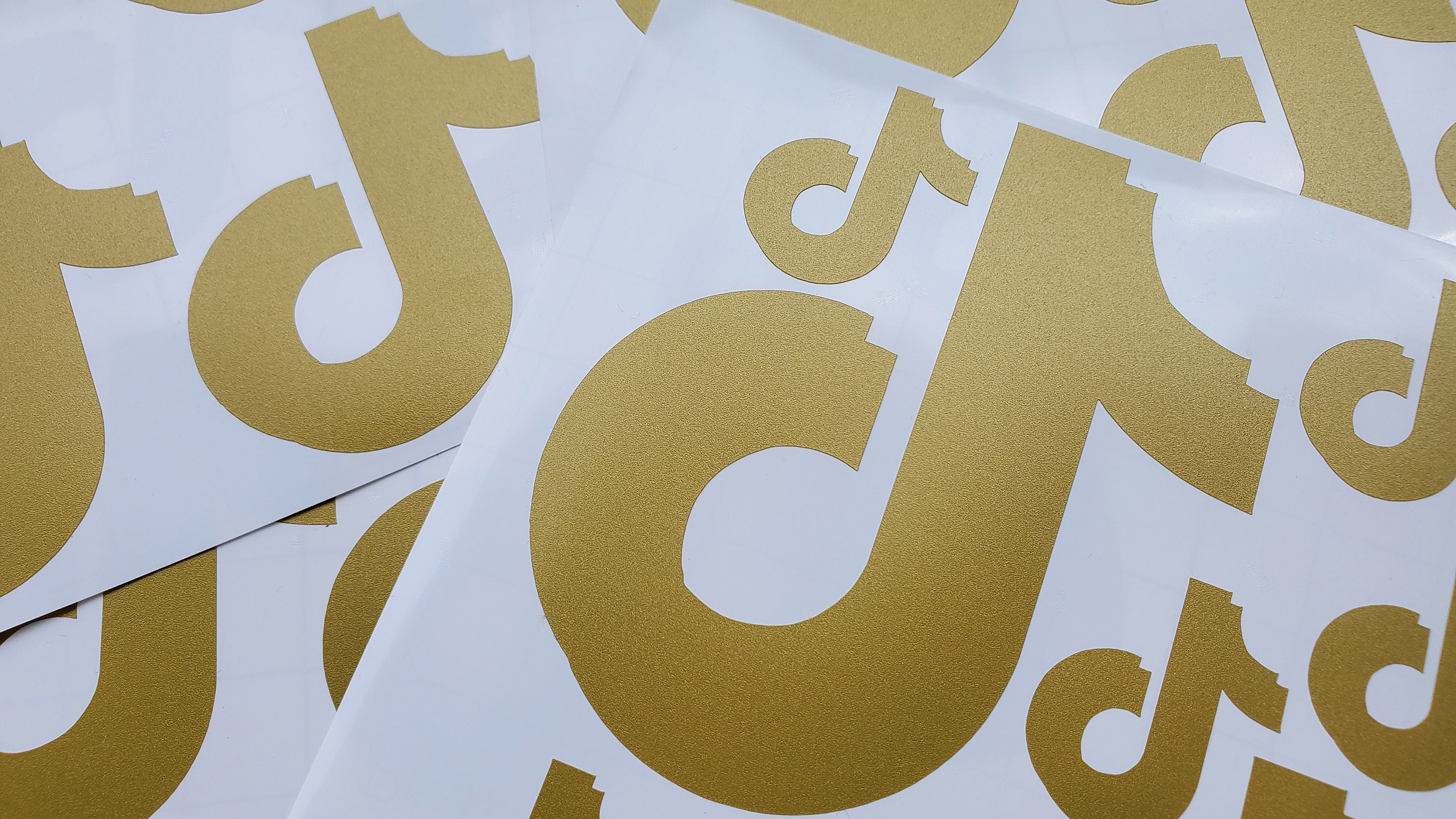Tik Tok Wall Decals Gold Vinyl Decals Bedroom Decal Etsy Canada
