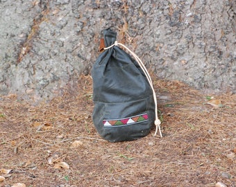 Bushcraft Sami Style Coffee Bag Waxed Cotton