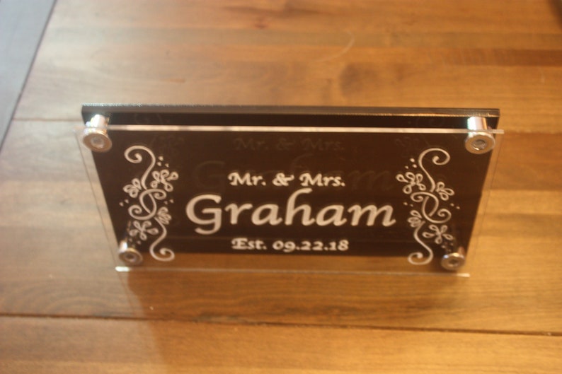 Custom Etched Acrylic Sign Multi Layer Etsy