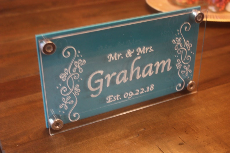 Custom Etched Acrylic Sign Multi Layer Etsy